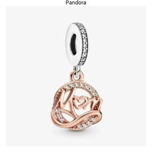 PANDORA Two-tone Mom Dangle Charm